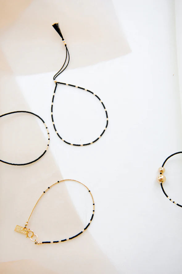 Abacus Row Thebe Bracelet - Ink M/L