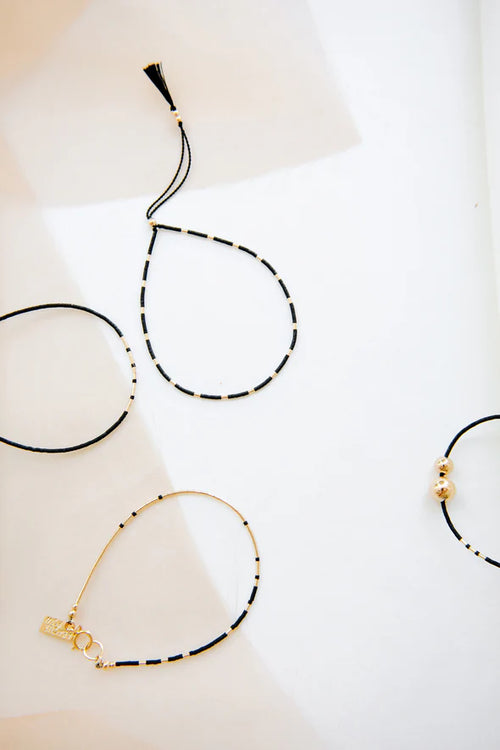 Abacus Row Thebe Bracelet - Ink M/L