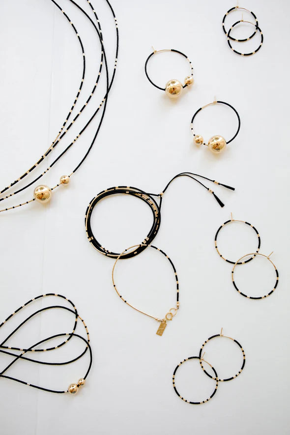 Abacus Row Hati Bracelet - Ink - M/L