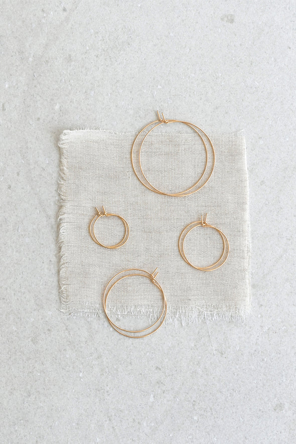 Abacus Row Simple Hoops - Large