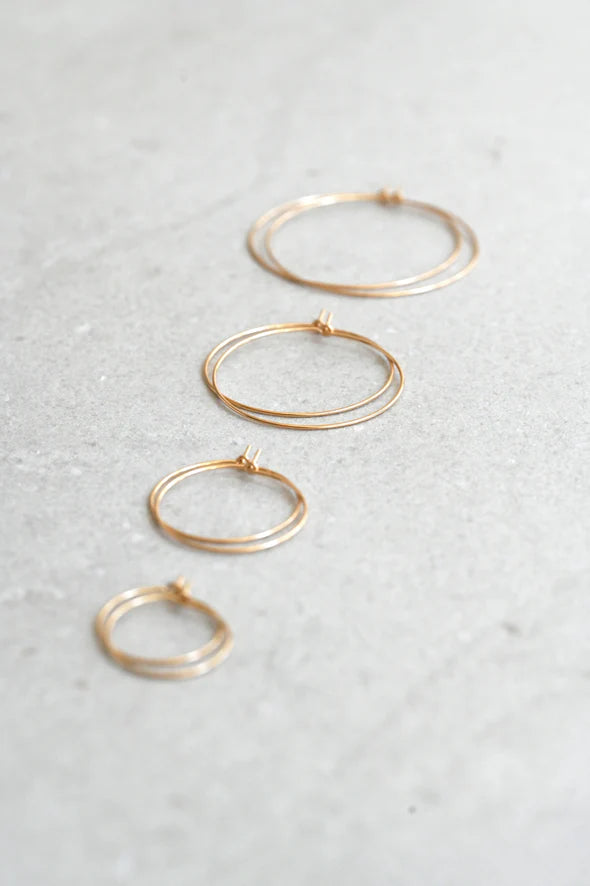 Abacus Row Simple Hoops - Tiny
