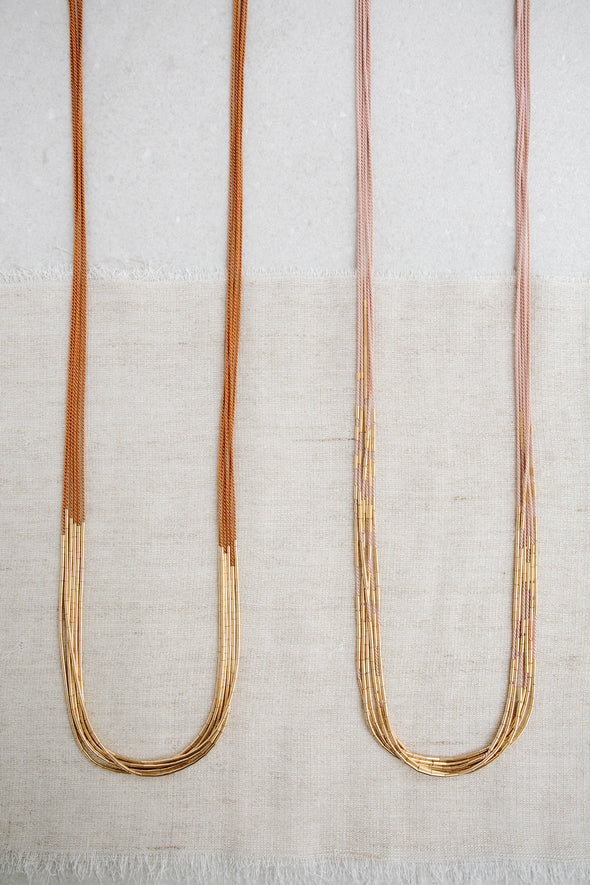 Abacus Row Vela Necklace - Black