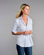 Claridge + King - The 4.0 Shirt in Lovely Blue Stripe: XL