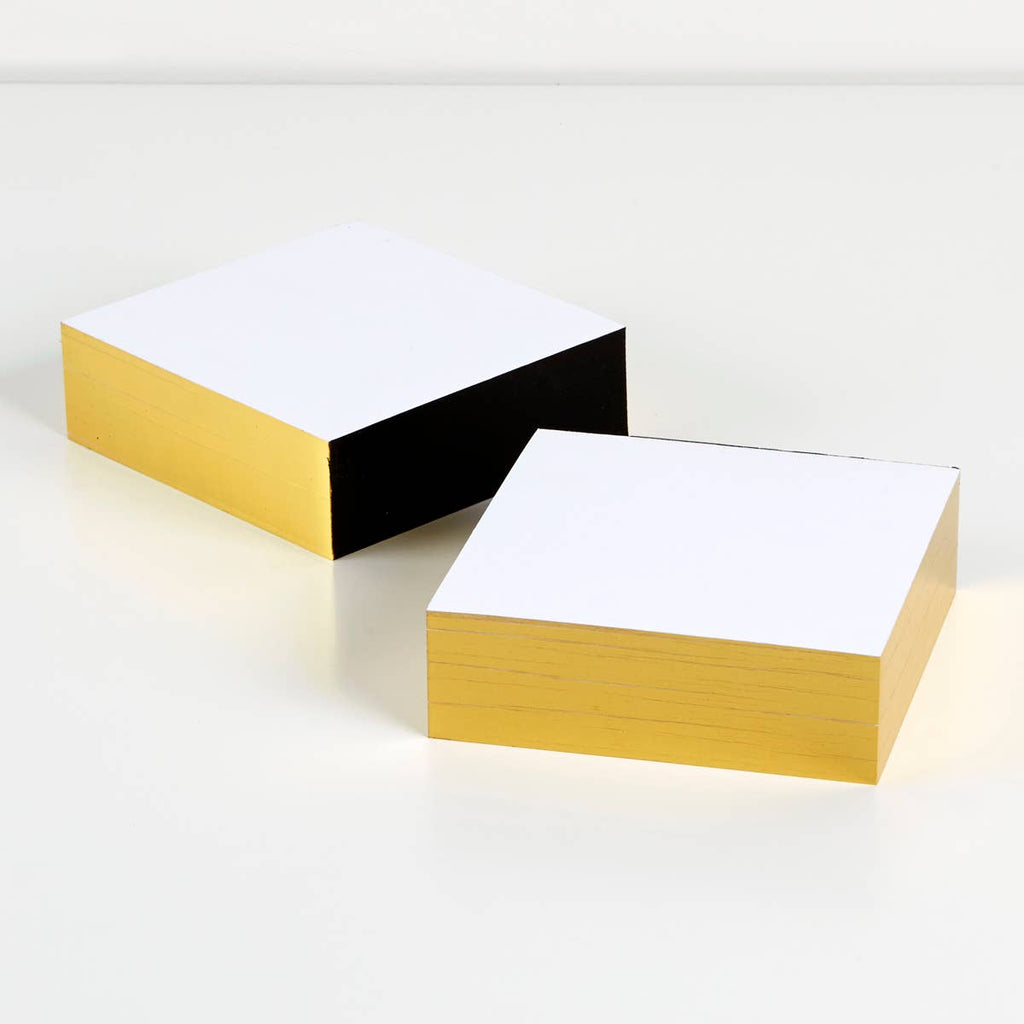 Wms&Co. - Classic Edged Pads: Metallic Gold, 3 sizes: Medium Long