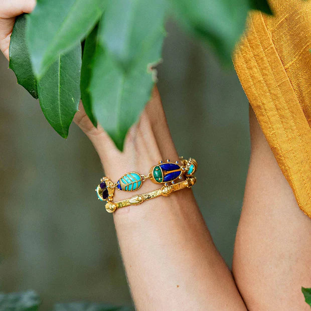 Capucine De Wulf Scarab Family Link Bracelet - Multi