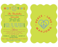 Peace Love Mahjong - Mahjong Tile Shufflers + Hot Tips/Set of Two: Chartreuse