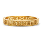 Capucine De Wulf L'AMOUR TOUJOUR HINGED BANGLE- GOLD