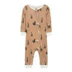 Milkbarn Organic Cotton Zipper Pajama | Alpaca