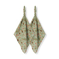 Milkbarn Organic Cotton Two-Piece Burp Cloth Set | Apple Orchard