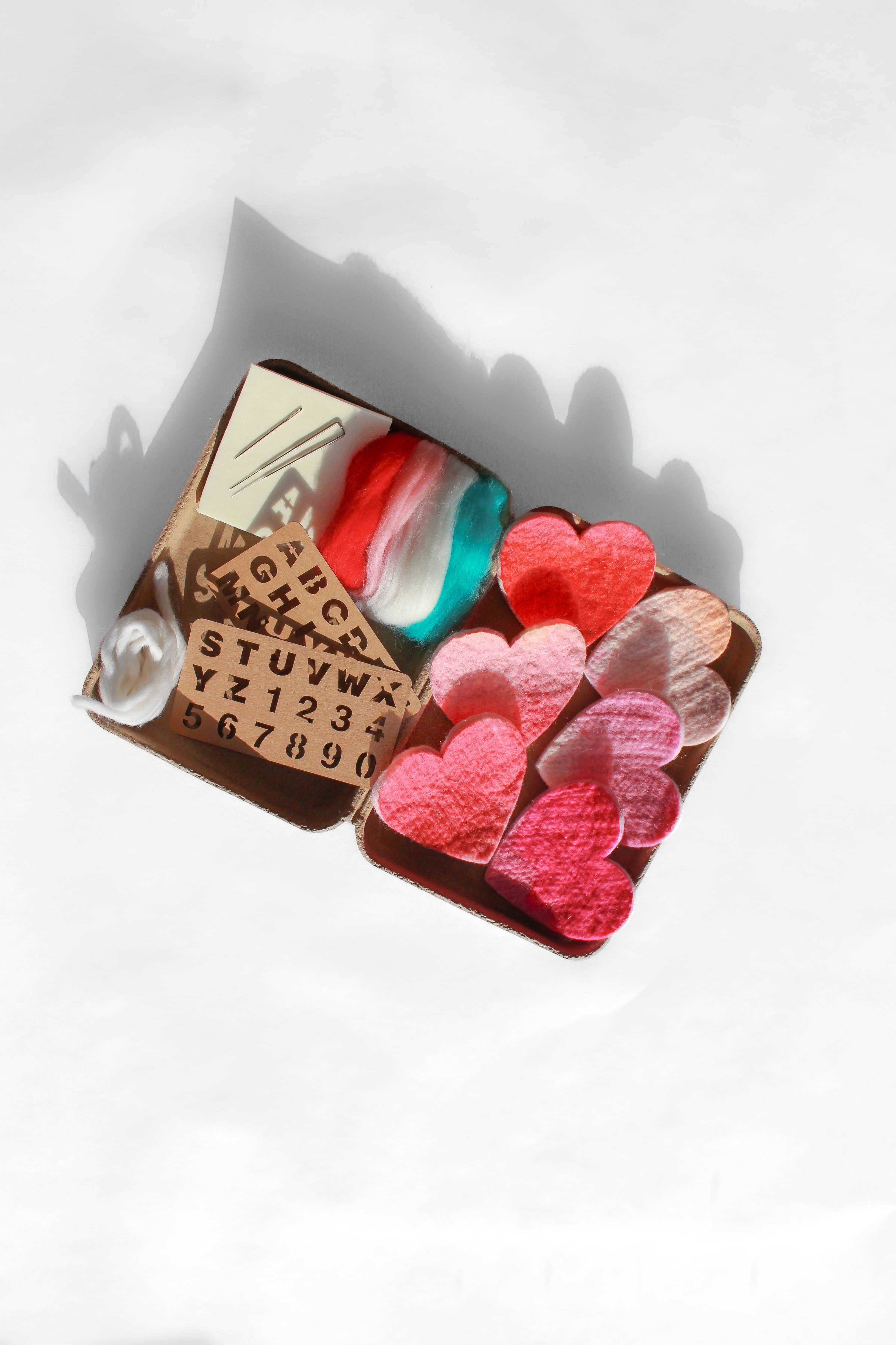 Sheep Creek Studio - Heart Felting Craft Kit: Single Maker Kit (1 foam pad and 2 Needles)
