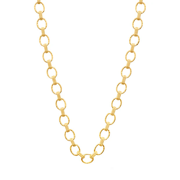 Capucine De Wulf Cleopatra Small Link Necklace 16" + 2" - Gold