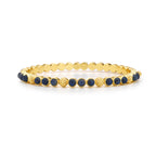 Capucine De Wulf Berry Gem Petite Hinged Bangle  - Blue Labradorite