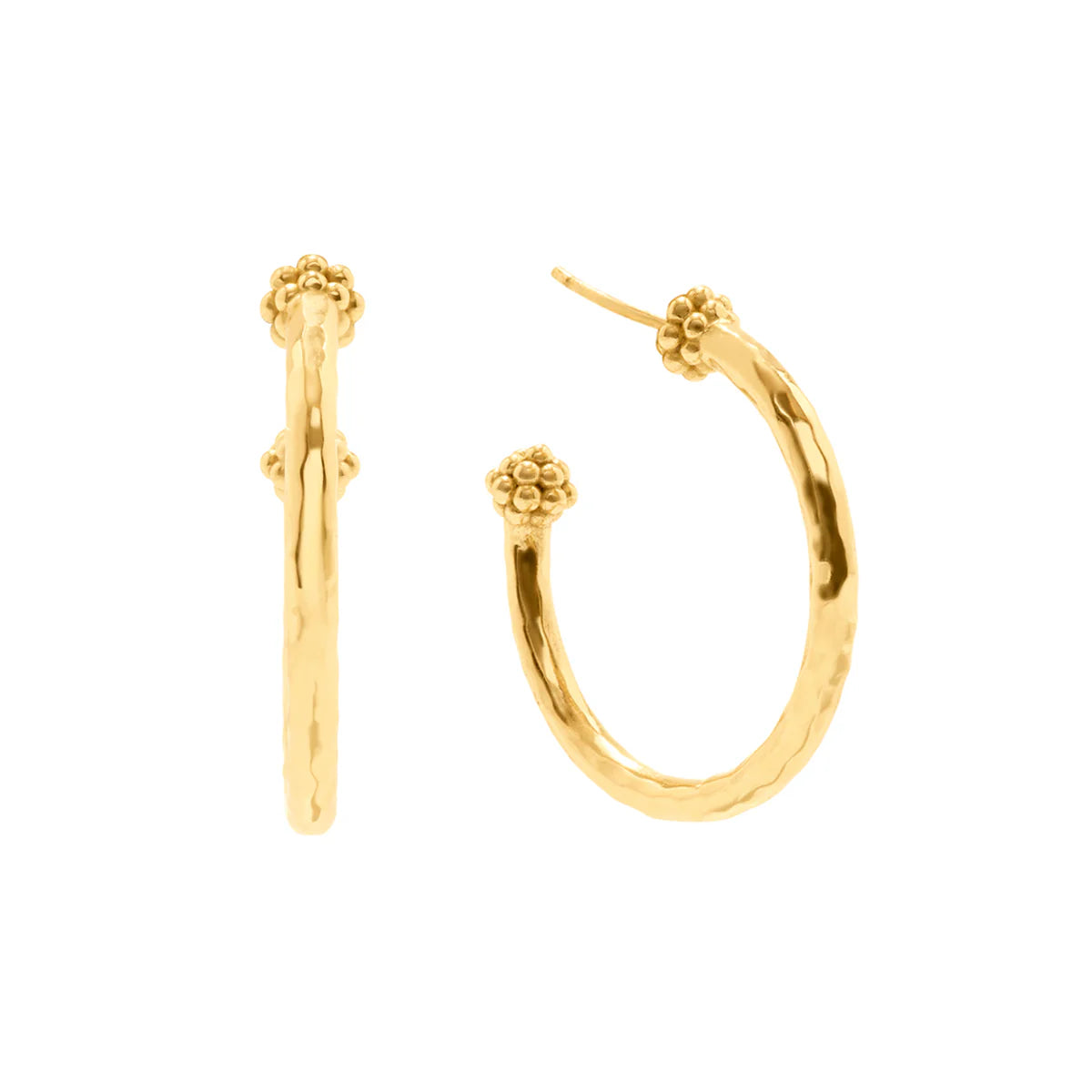 Capucine De Wulf Berry Slice Medium Hoop Earrings - Gold
