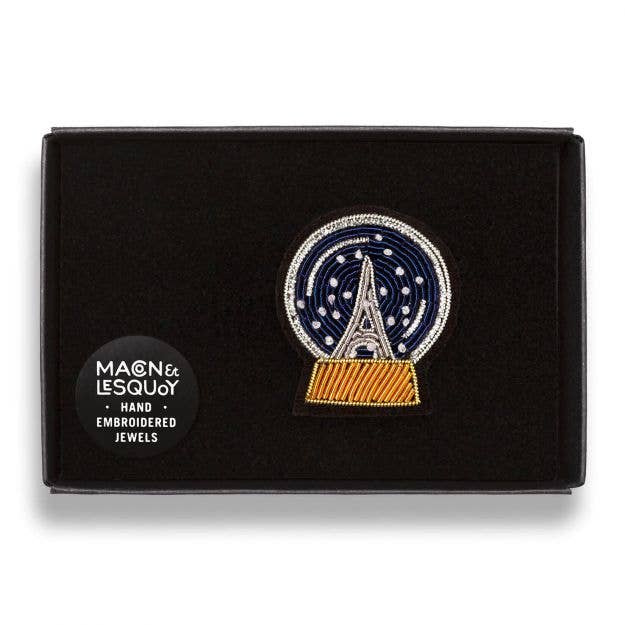 Macon & Lesquoy - Brooch - Paris Snow Globe