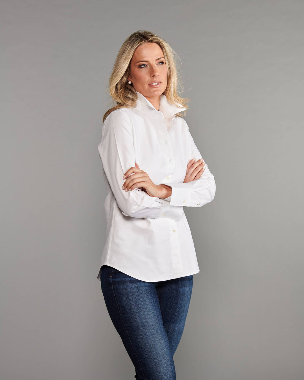 Claridge + King - The Great White Shirt, No.1 in White Oxford: XS