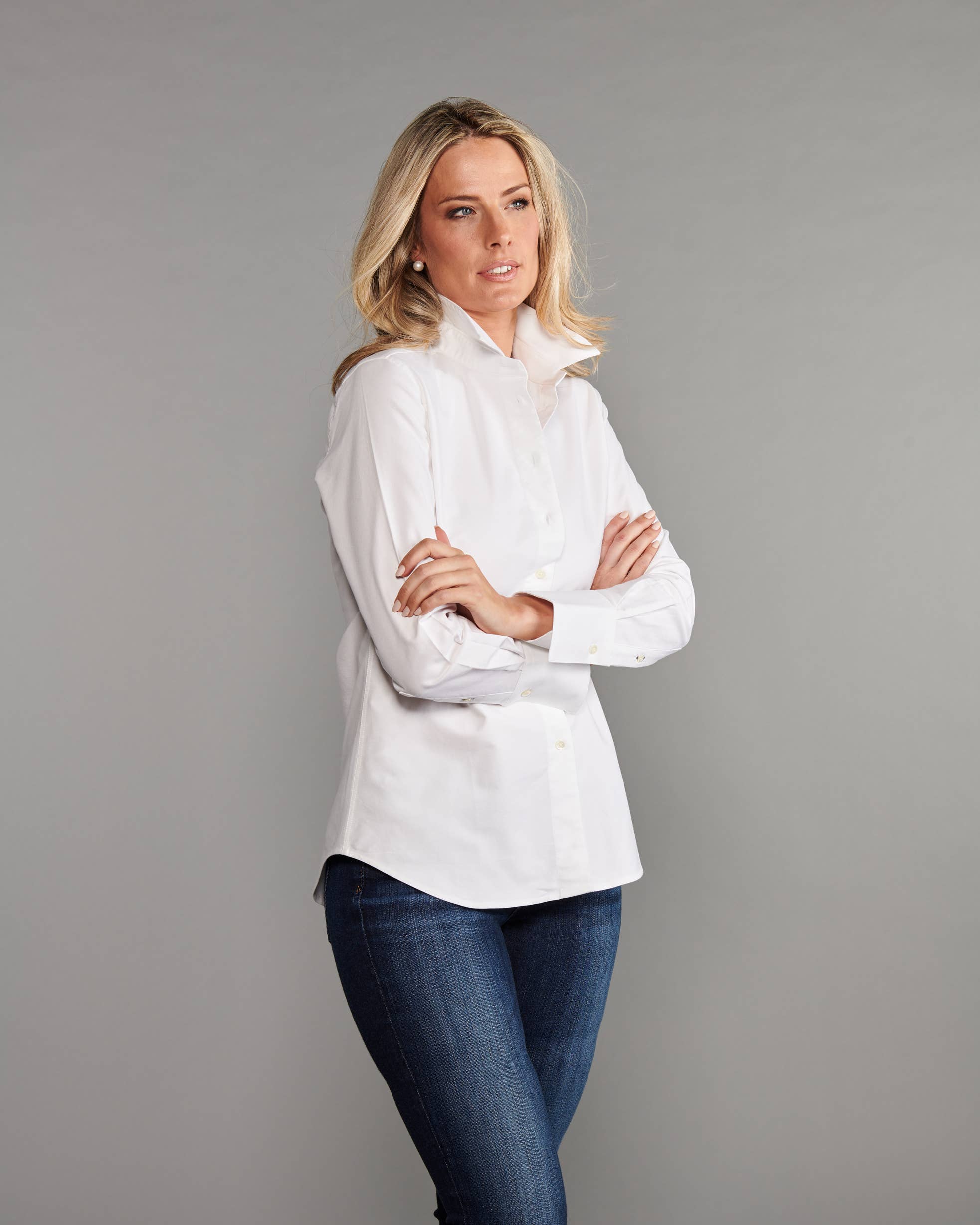 Claridge + King - The Great White Shirt, No.1 in White Oxford: XS