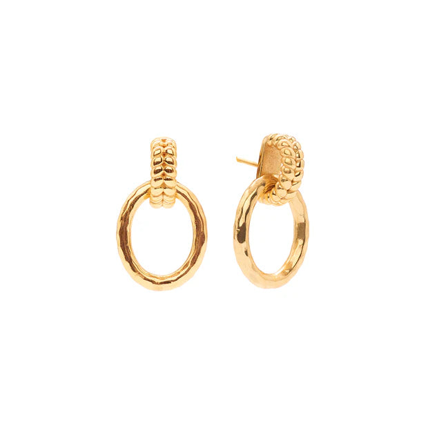 Capucine De Wulf Cleopatra Regal Link Earrings - Gold