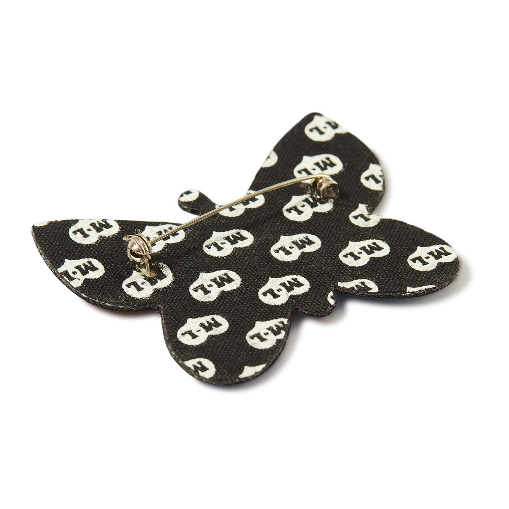 Macon & Lesquoy - Hand embroidered brooch - Butterfly