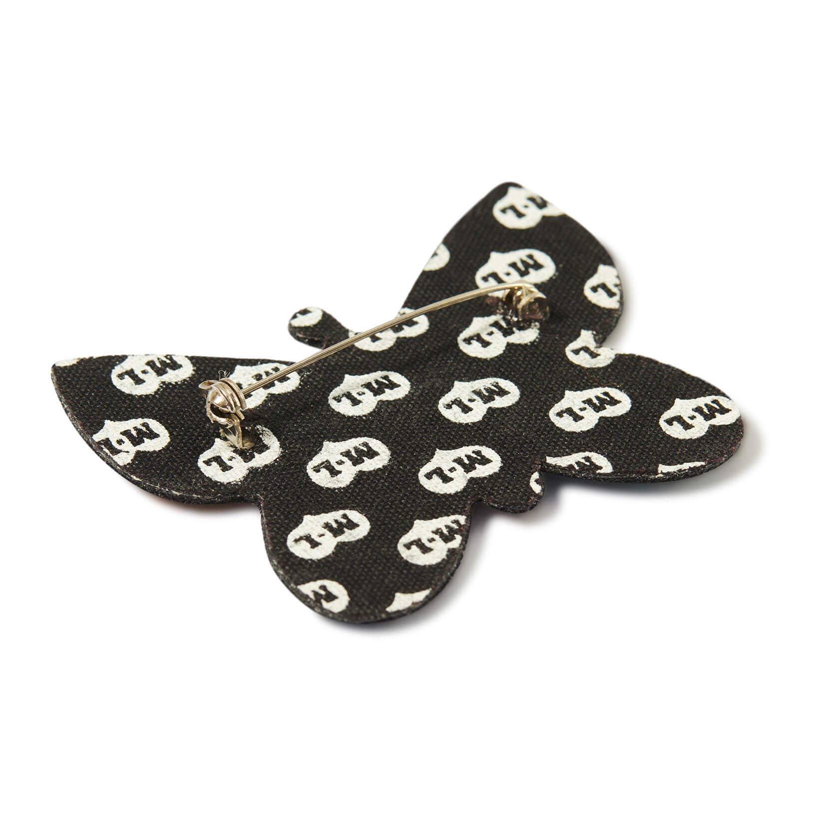 Macon & Lesquoy - Hand embroidered brooch - Butterfly