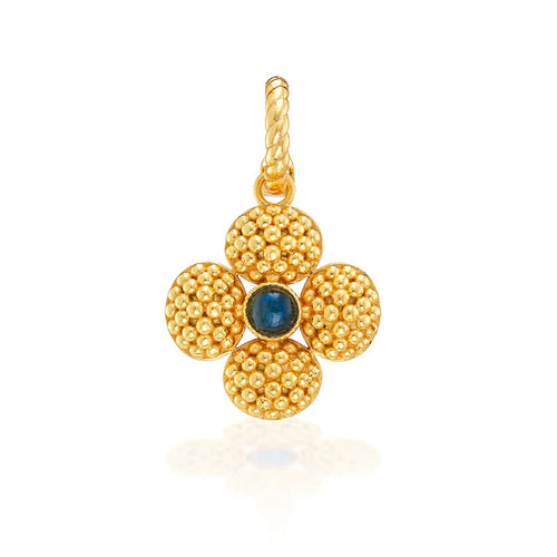 Capucine De Wulf Berry Clover Charm Pendant - Blue