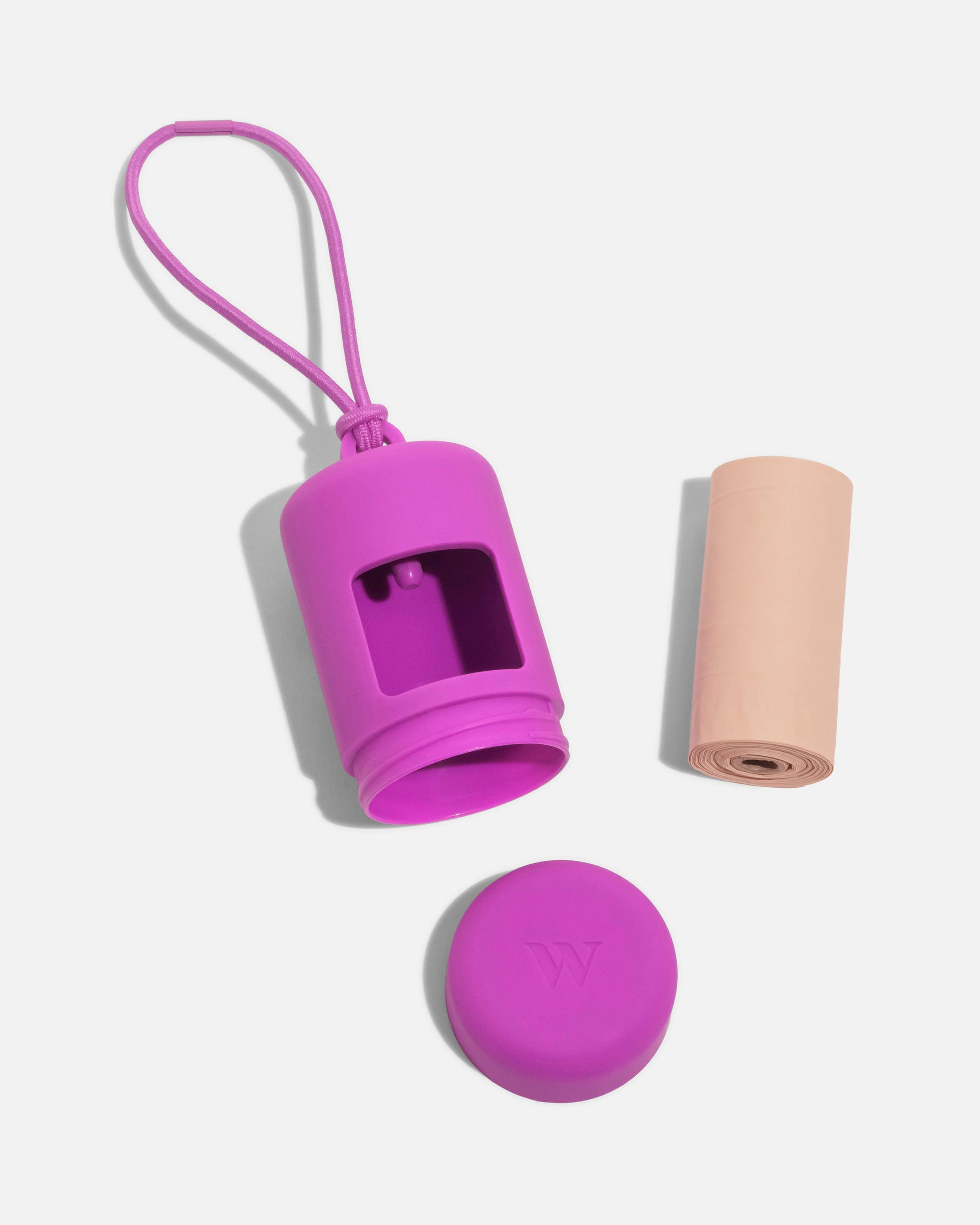 Wild One - Poop Bag Carrier Dispenser for Pets & Dogs - Orchid