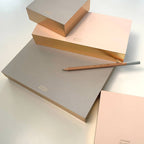 Wms&Co. ColorPads: Greige with Gilded edge, Medium Long