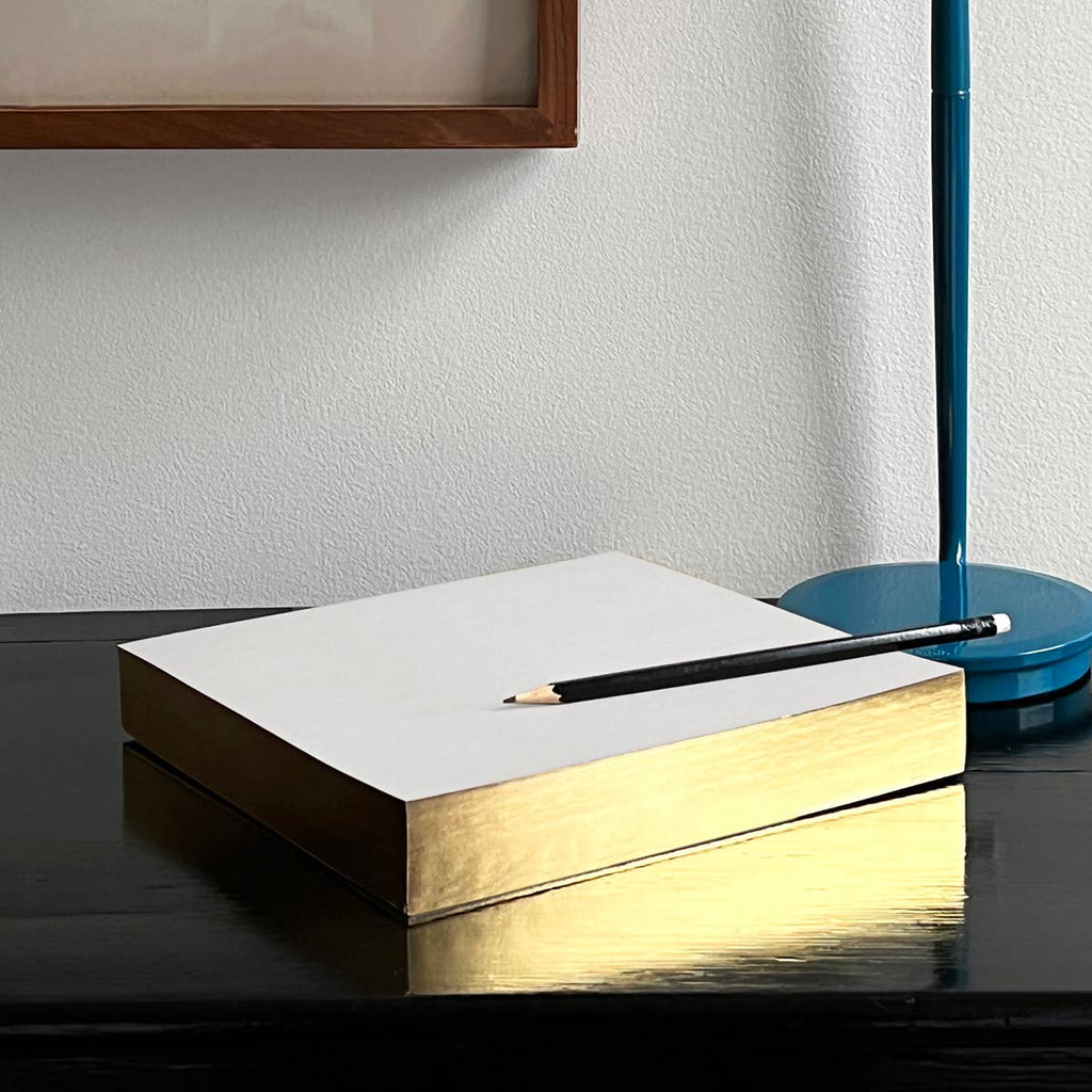 Wms&Co. Classic Edged Pads: Metallic Gold, Small Square