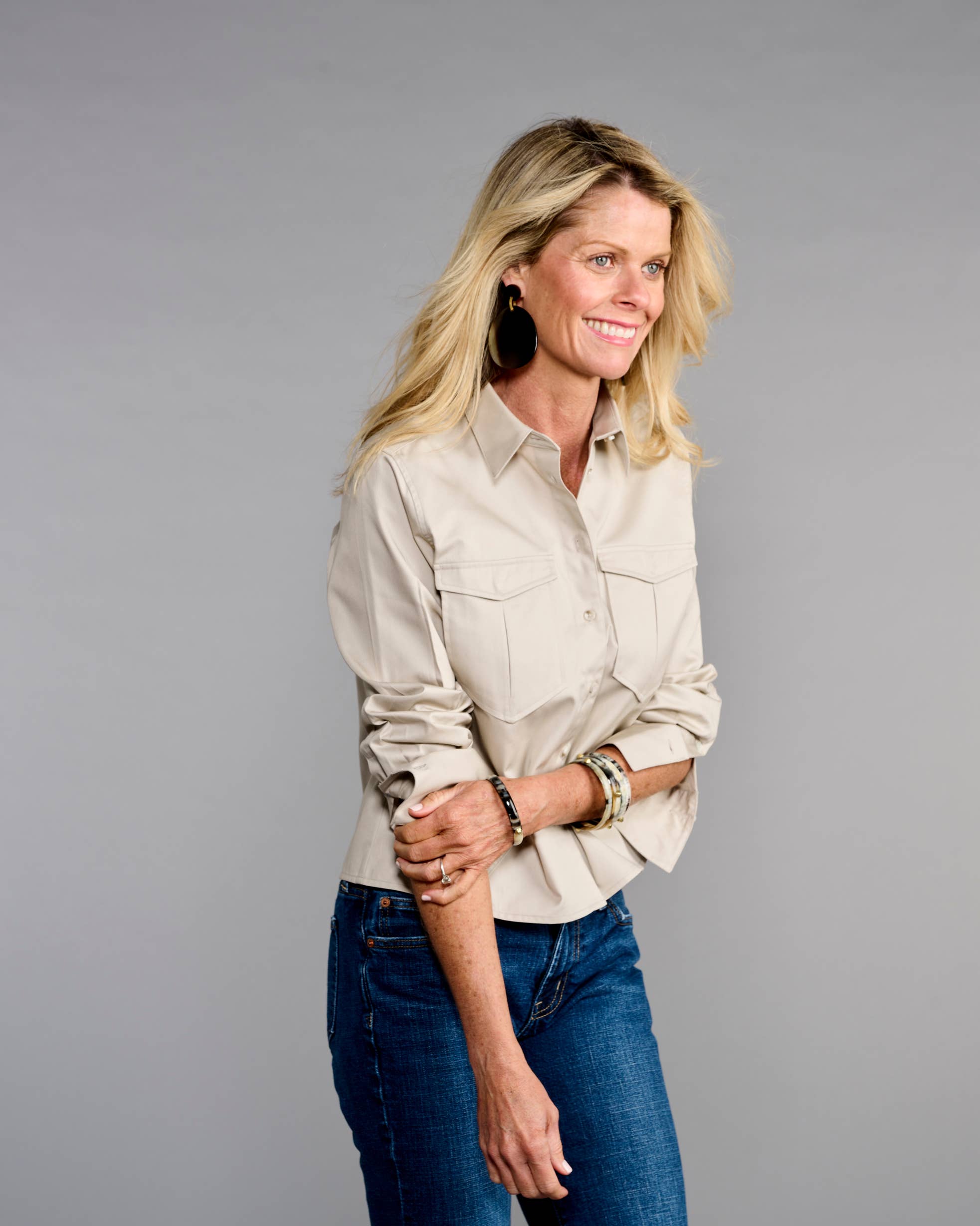 Claridge + King - The Safari in Stone Twill: L