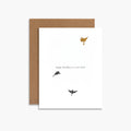 Souvenir Stationery - To A Rare Bird Happy Birthday Letterpress - Greeting Card