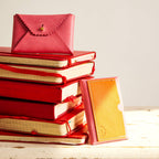 IMMODEST COTTON - Scallop Wallet | Carnation + Orange