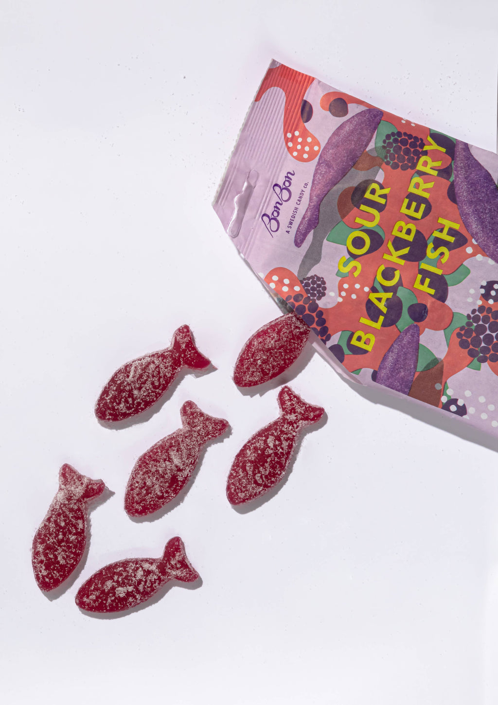 BonBon - A Swedish Candy Co - Sour Blackberry Fish - Swedish Candy 5.2oz (150g)