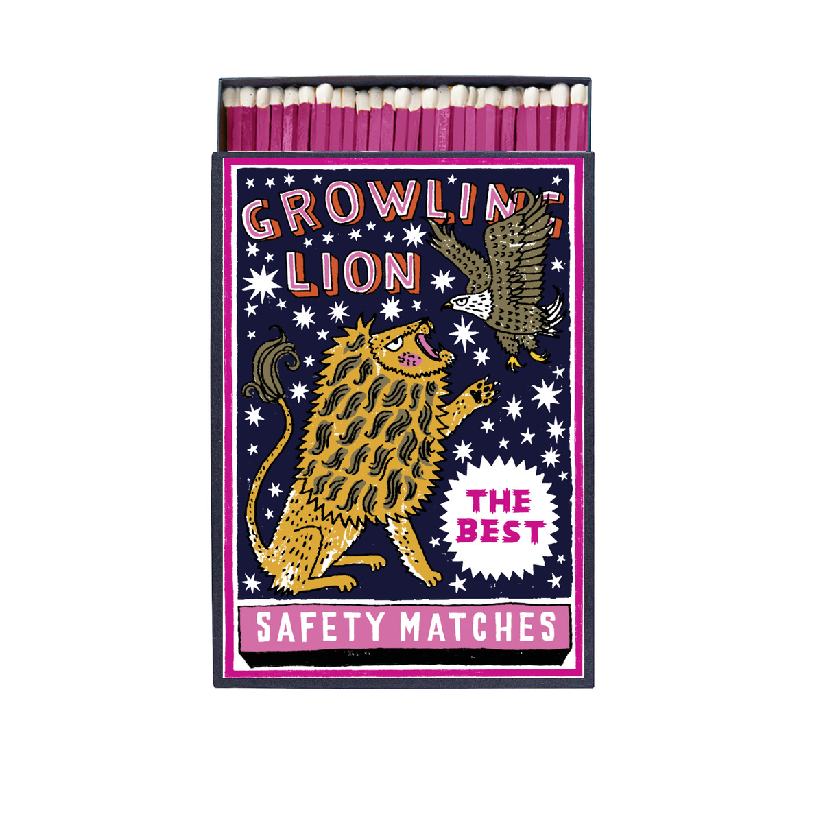 Archivist Keepsake Matchbox - Growling Lion