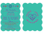 Peace Love Mahjong - Mahjong Tile Shufflers + Hot Tips/Set of Two: Aqua