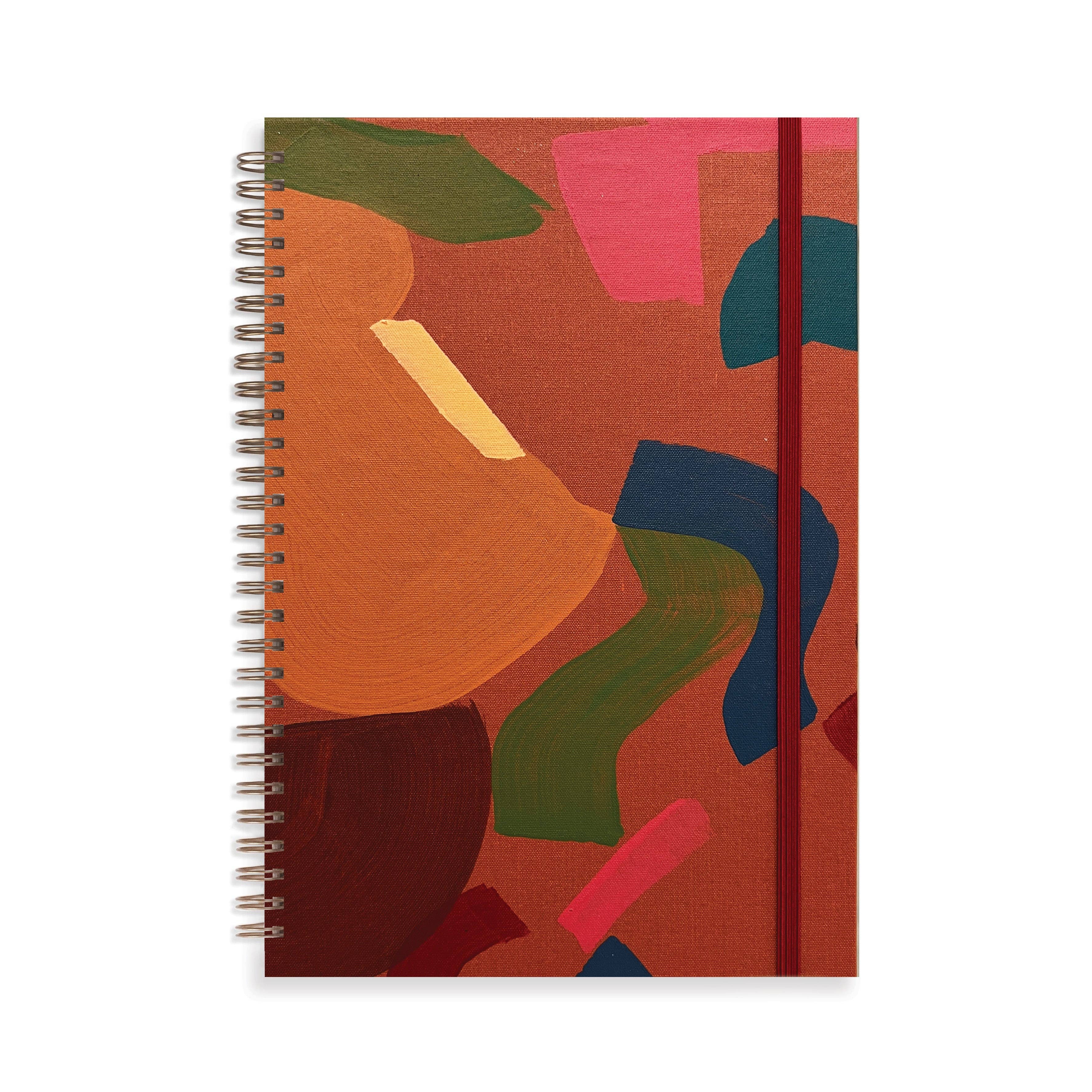 Moglea - Rouge Composition B5 Notebook: Blank Pages