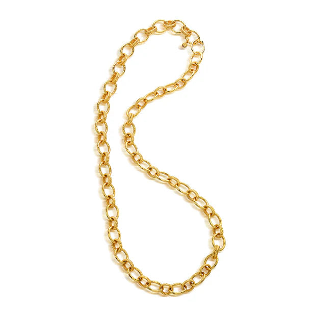 Capucine De Wulf Cleopatra 32" Regal Link Necklace - Gold