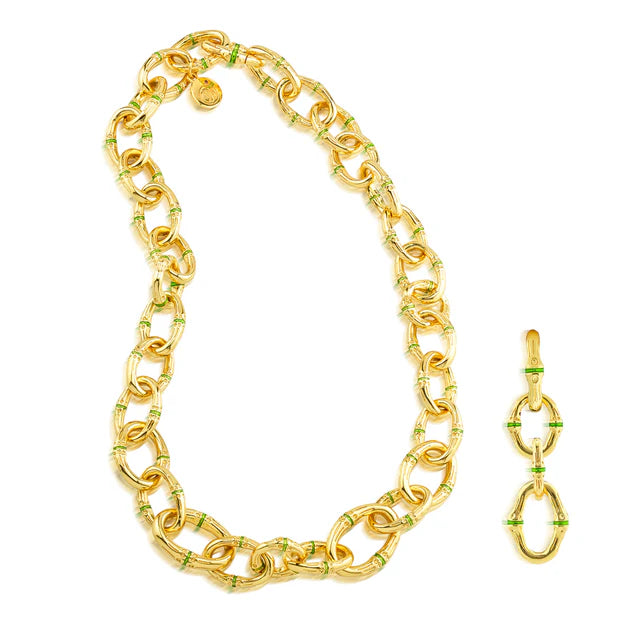 Capucine De Wulf Bangkok Bamboo Link Necklace