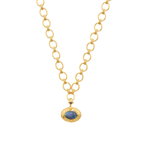 Capucine De Wulf Cleopatra Pendant - Blue Labradorite
