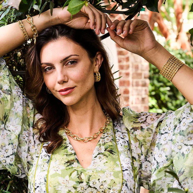 Capucine De Wulf Bangkok Bamboo Link Necklace