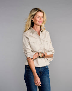 Claridge + King - The Safari in Stone Twill: S
