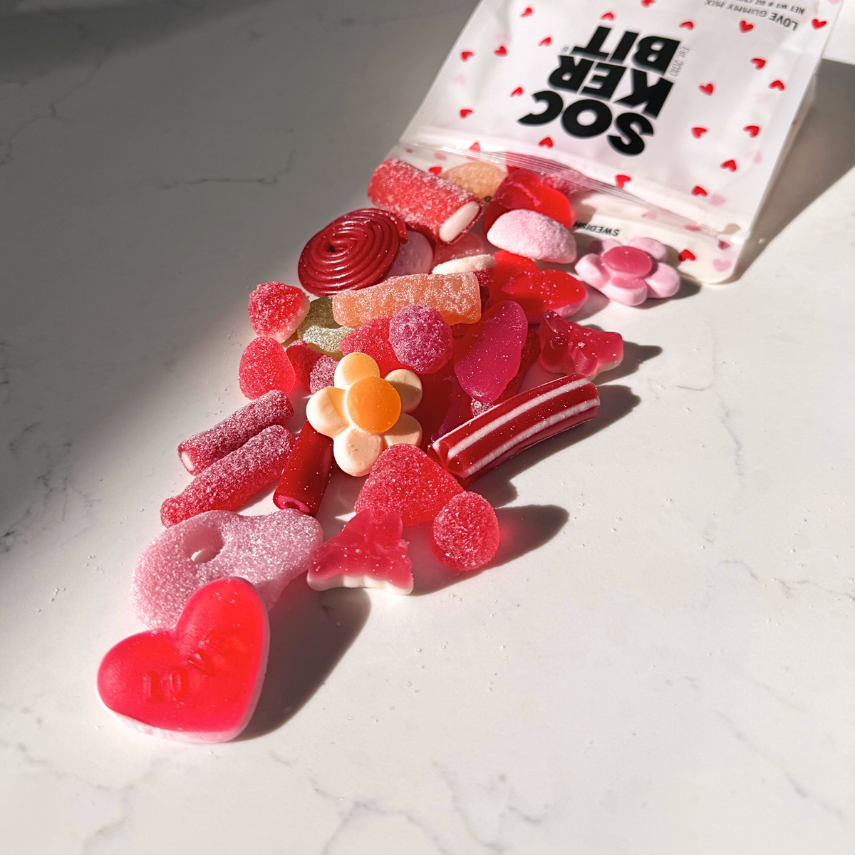 Sockerbit - Love Gummy Mix Swedish Candy Bag - 8 oz