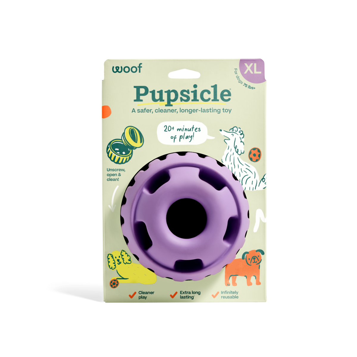 Woof - The Pupsicle - Lavender: Large