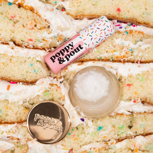 Poppy & Pout - Lip Care Duo | Birthday Confetti Cake