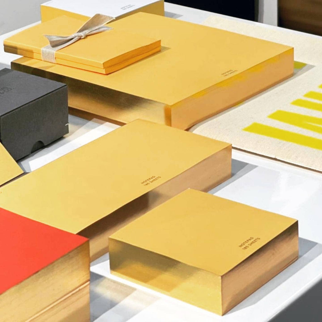 Wms&Co. ColorPads: Yellow with Gilded edge, Large Square