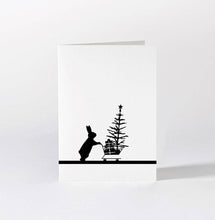 Load image into Gallery viewer, HAM - Christmas Shopping Rabbit Card
