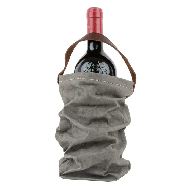 Uashmama Wine Bag Carrying Tote - Dark Grey