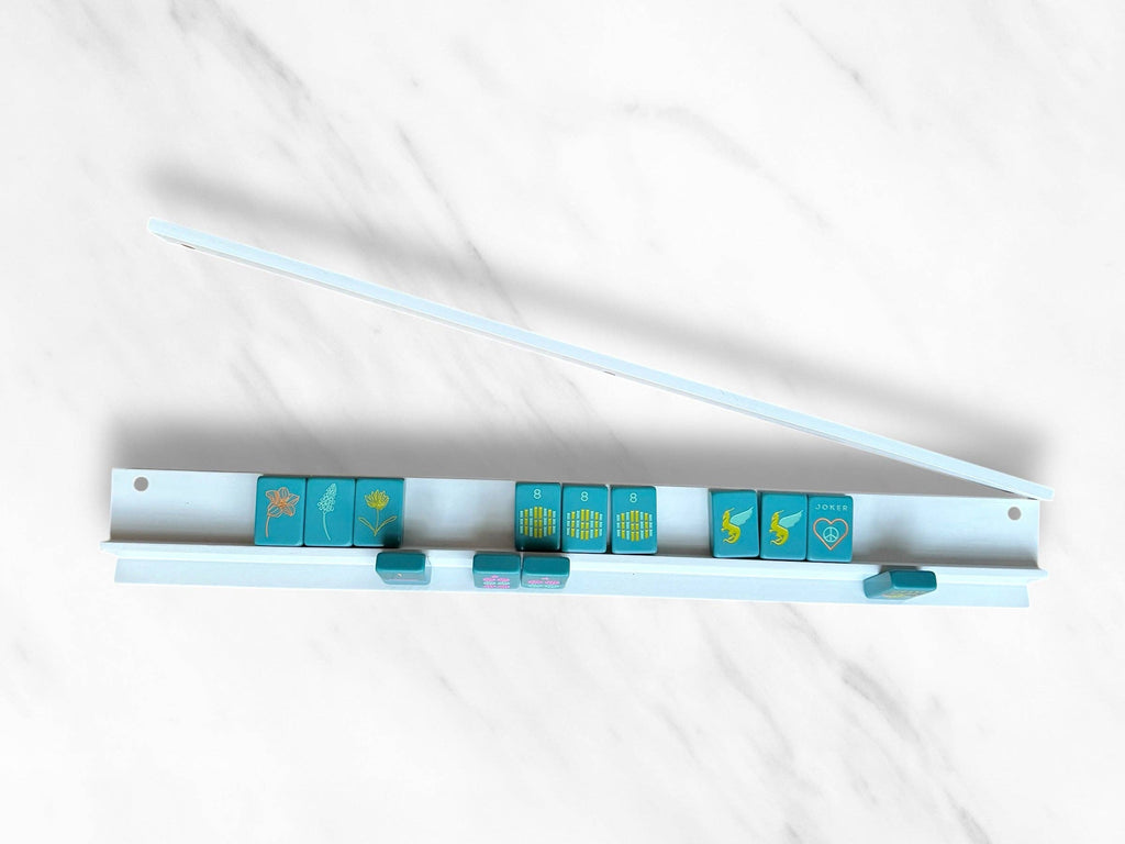 Peace Love Mahjong - Mahjong Racks + Pushers (Set of 4) | French Blue