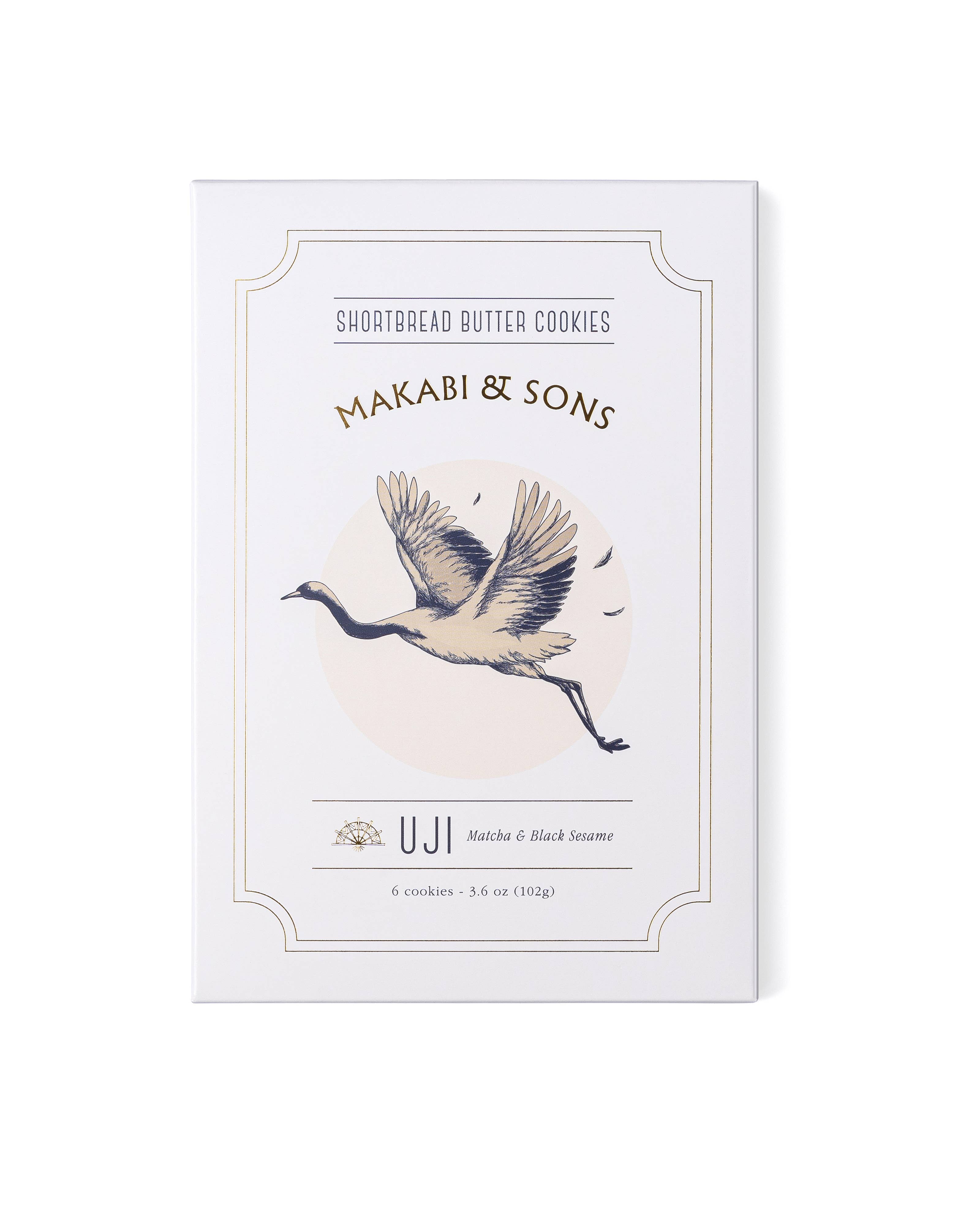 Makabi & Sons - Matcha Toasted Black Sesame Cookies - Uji