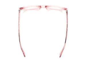 Caddis BIXBY Reading Glasses - Polished Clear Pink