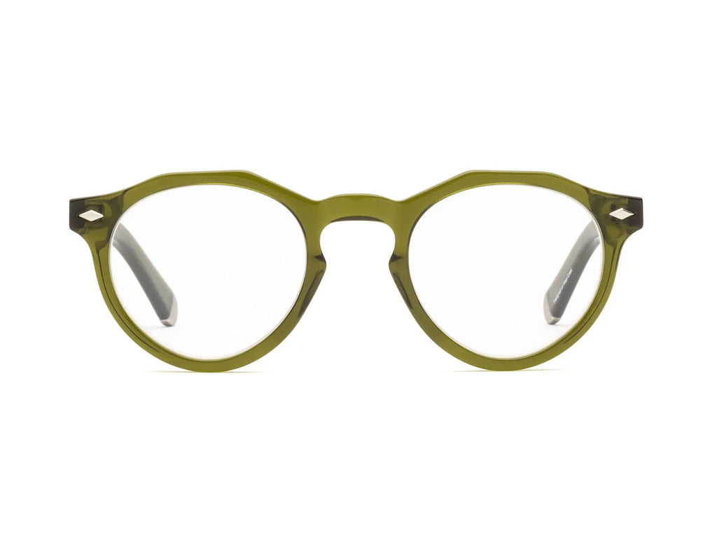 Caddis DOGLEG Reading Glasses - Heritage Green