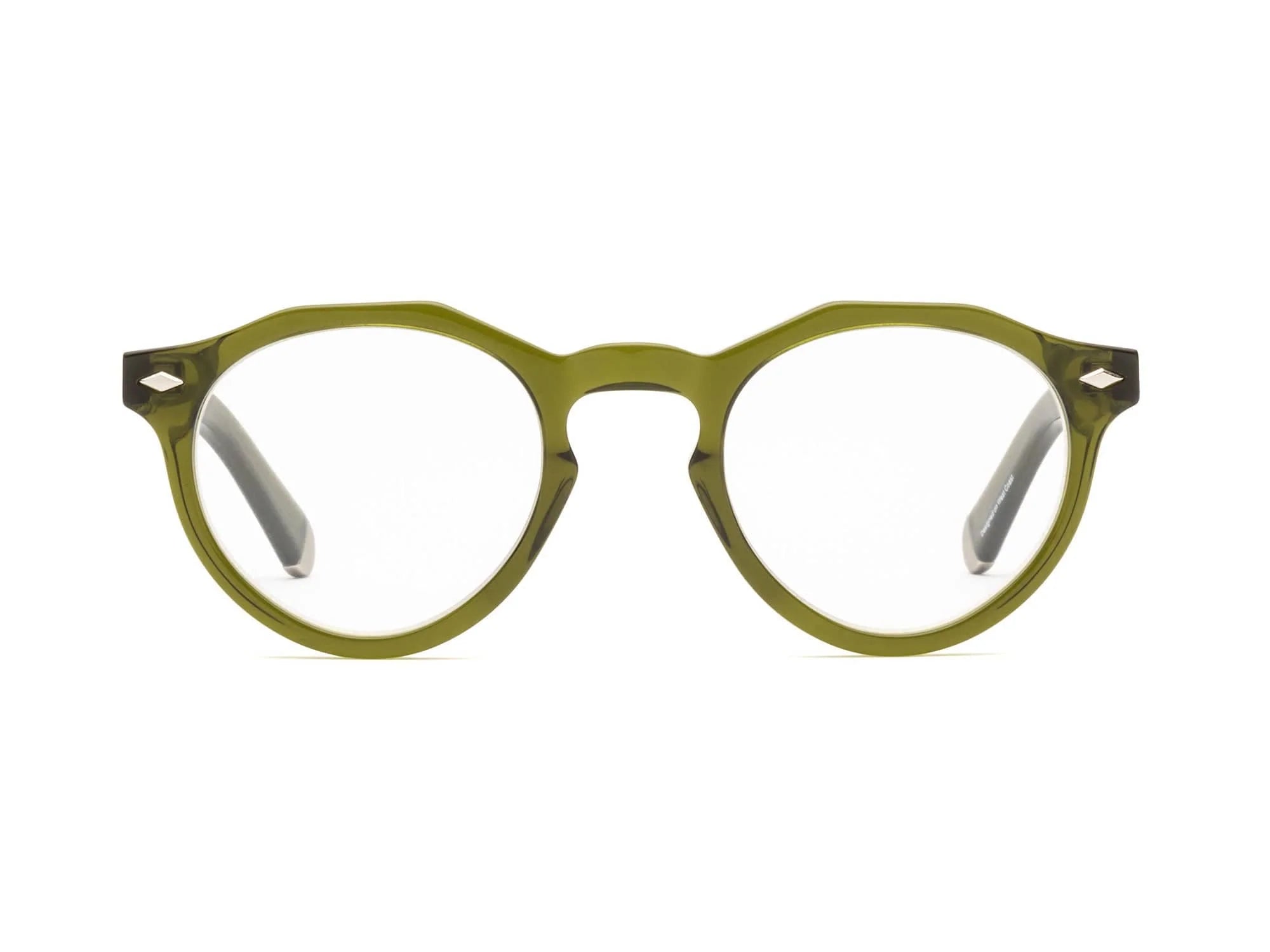 Caddis DOGLEG Reading Glasses - Heritage Green